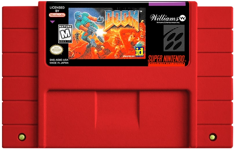 Doom SNES - Video Game - Used - CaveGamers - Image 3