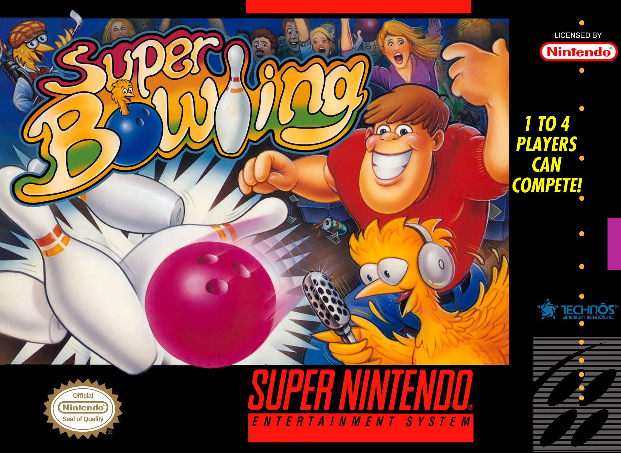Super Bowling SNES - Video Game - Used - CaveGamers