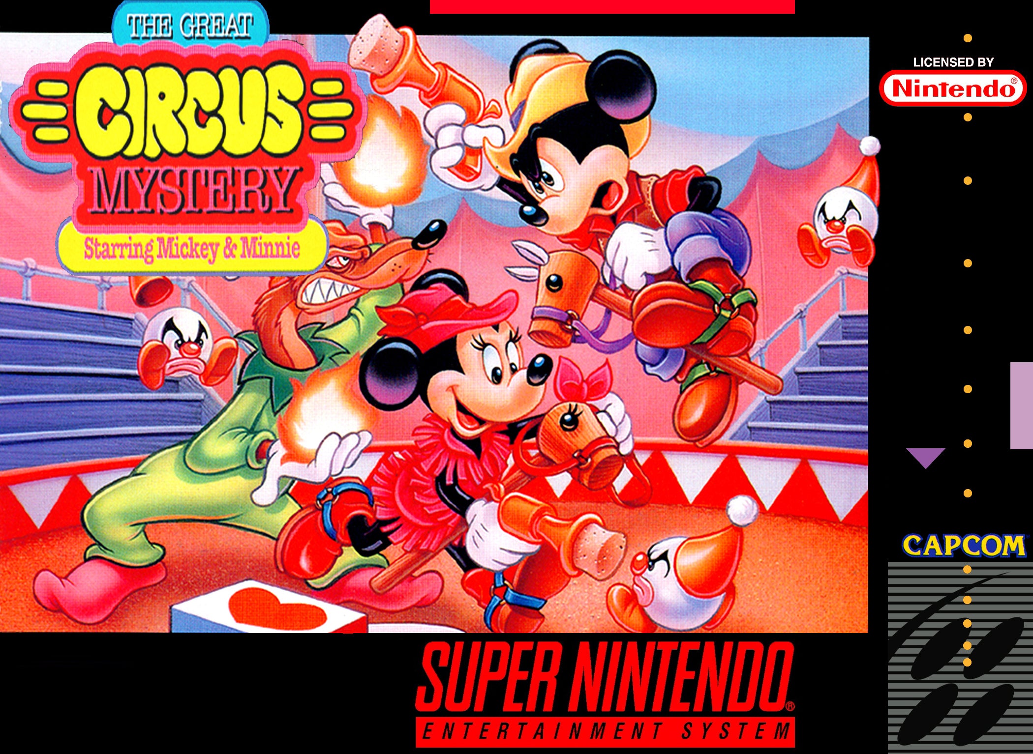The Great Circus Mystery Starring Mickey and Minnie SNES - Video Game - Used - CaveGamers