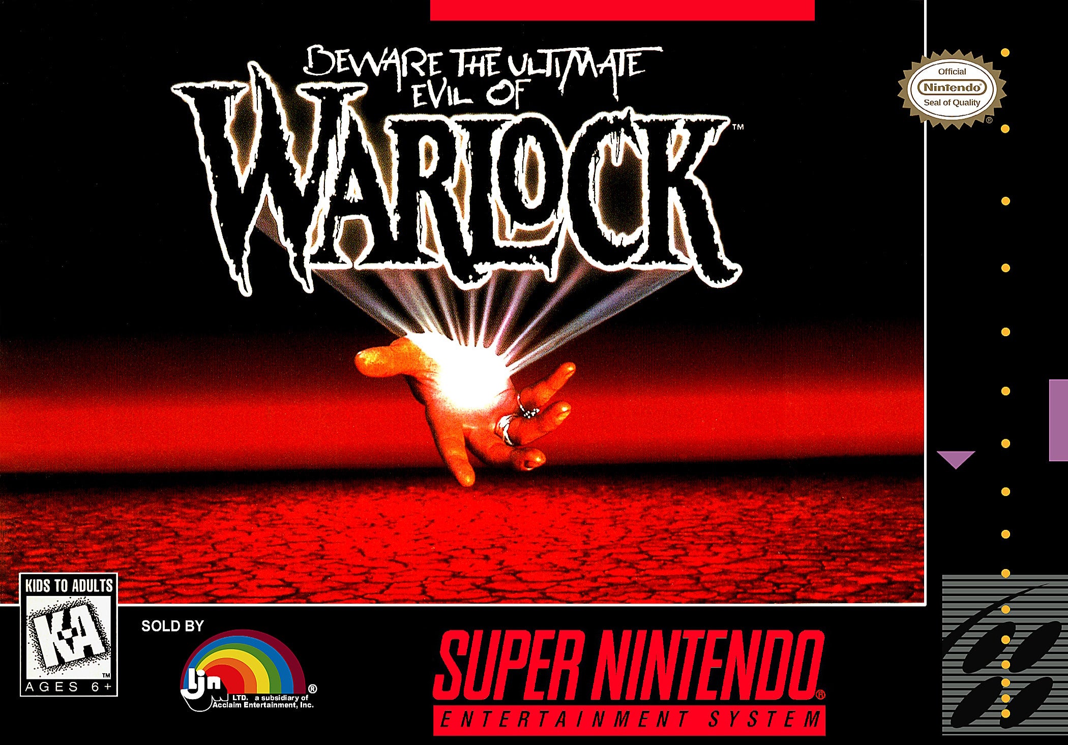 Warlock SNES - Video Game - Used - CaveGamers