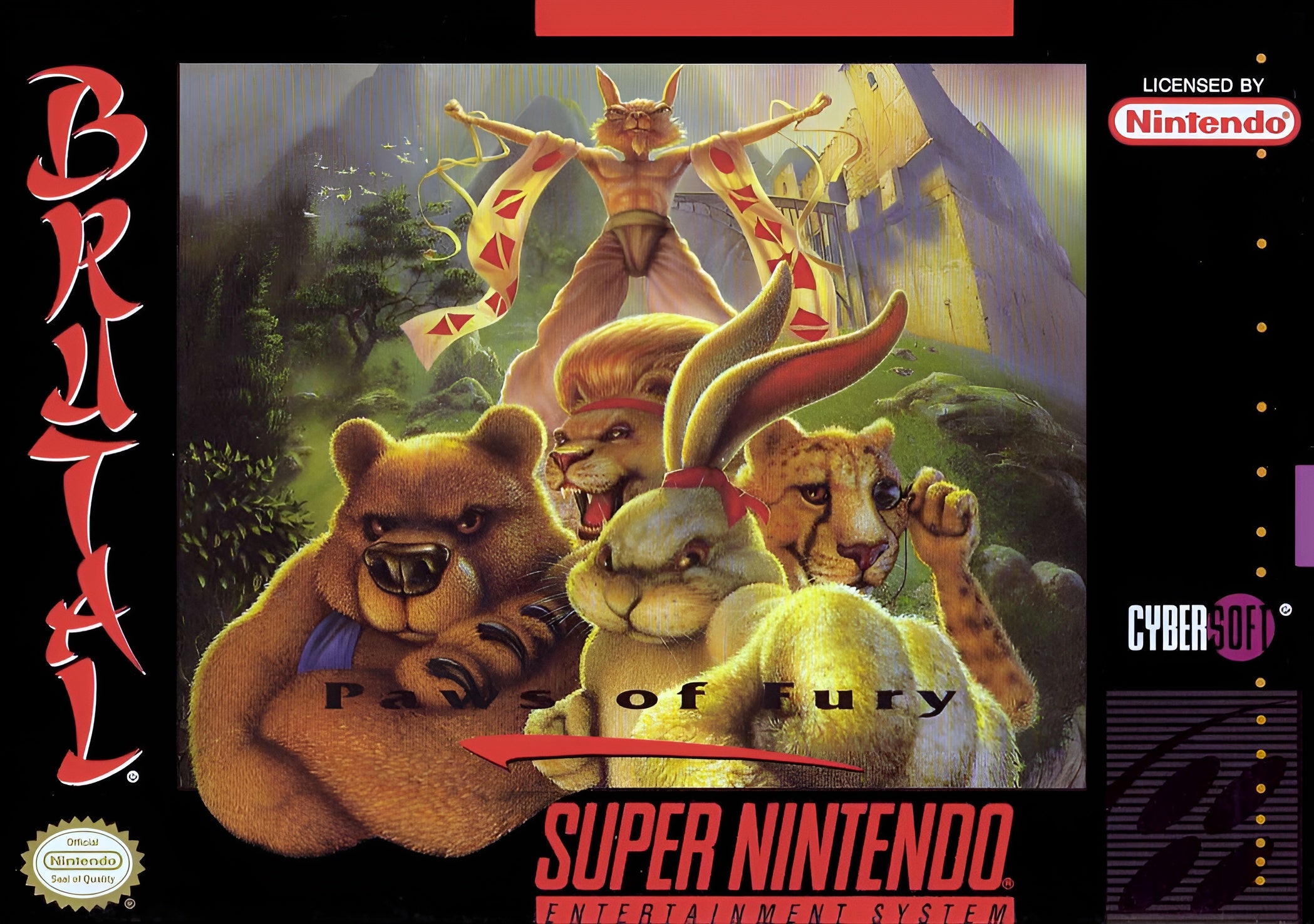Brutal Paws of Fury SNES - Video Game - Used - CaveGamers