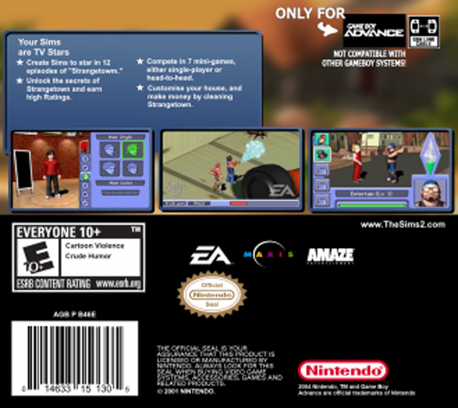 The Sims 2 Game Boy Advance - Video Game - Used - CaveGamers - Image 2