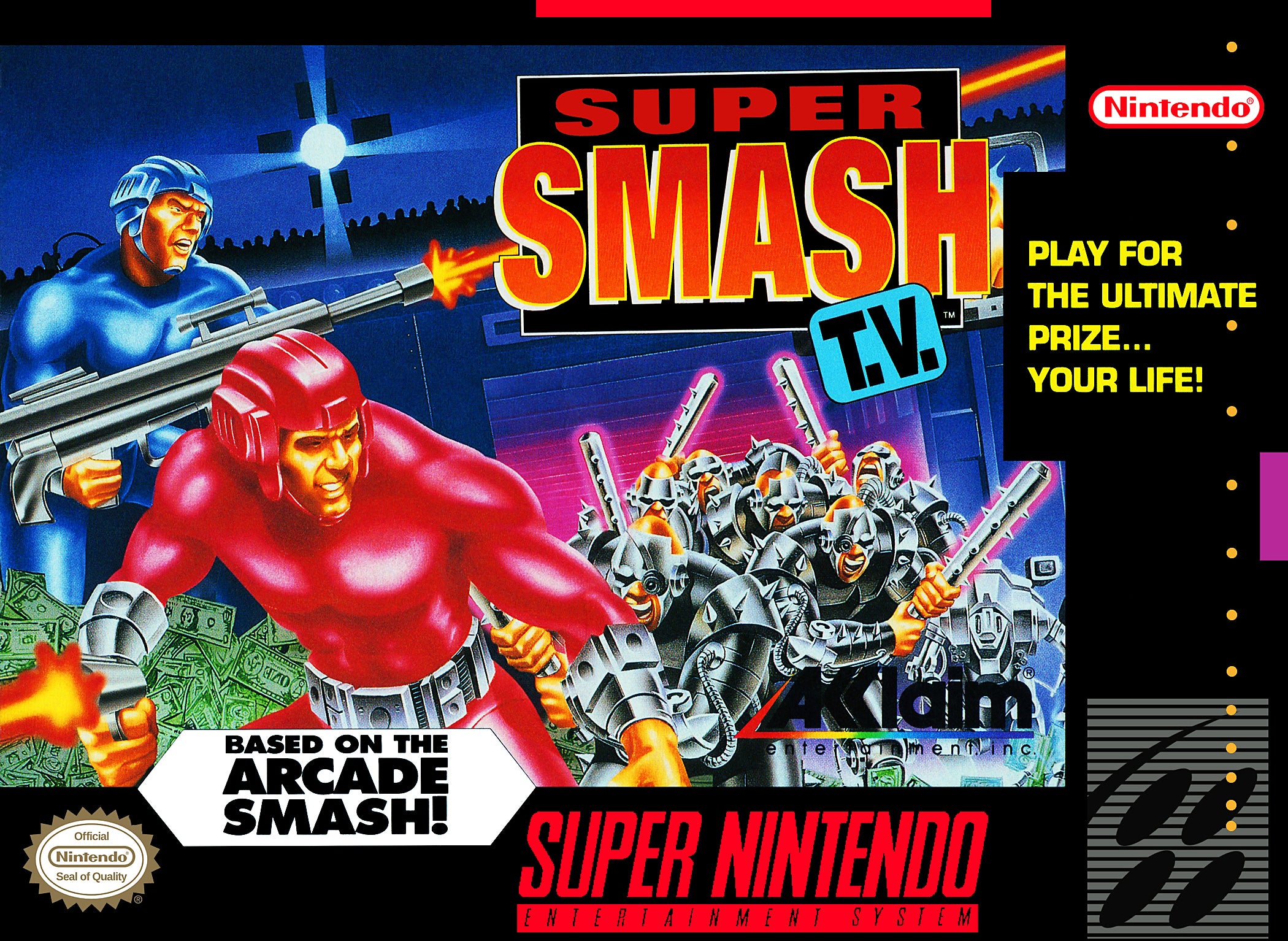 Super Smash TV SNES - Video Game - Used - CaveGamers