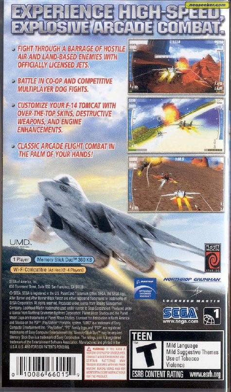 After Burner Black Falcon PSP - Video Game - Used - CaveGamers - Image 2
