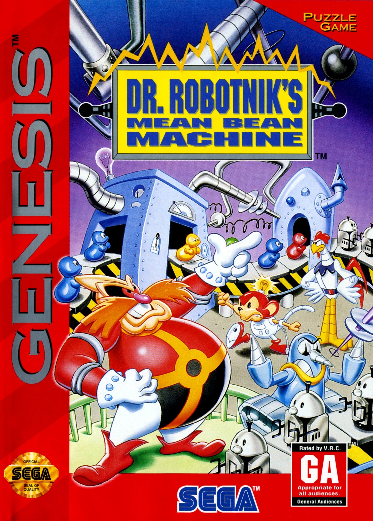 Dr Robotnik's Mean Bean Machine Genesis - Video Game - Used - CaveGamers