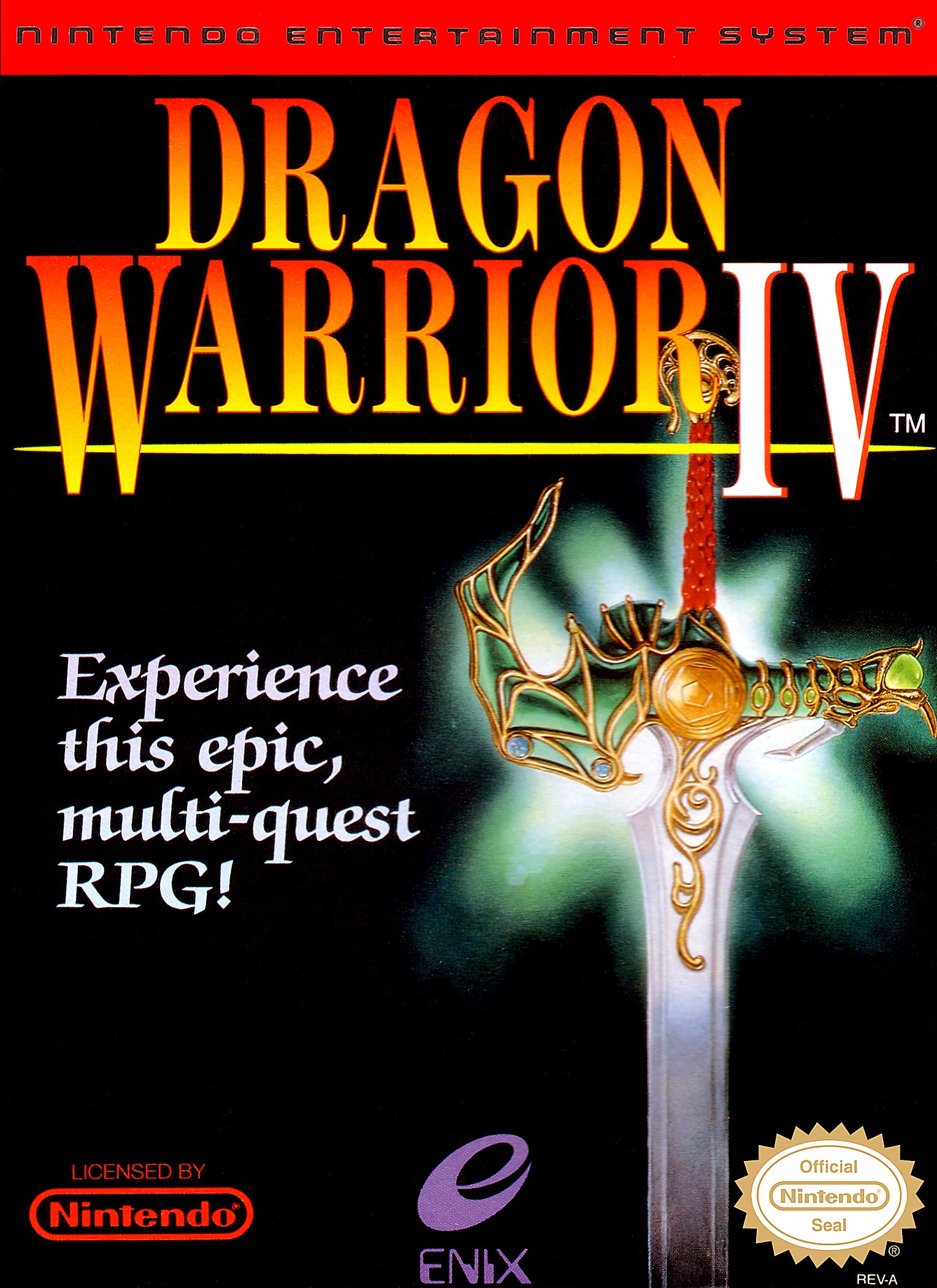 Dragon Warrior IV NES - Video Game - Used - CaveGamers