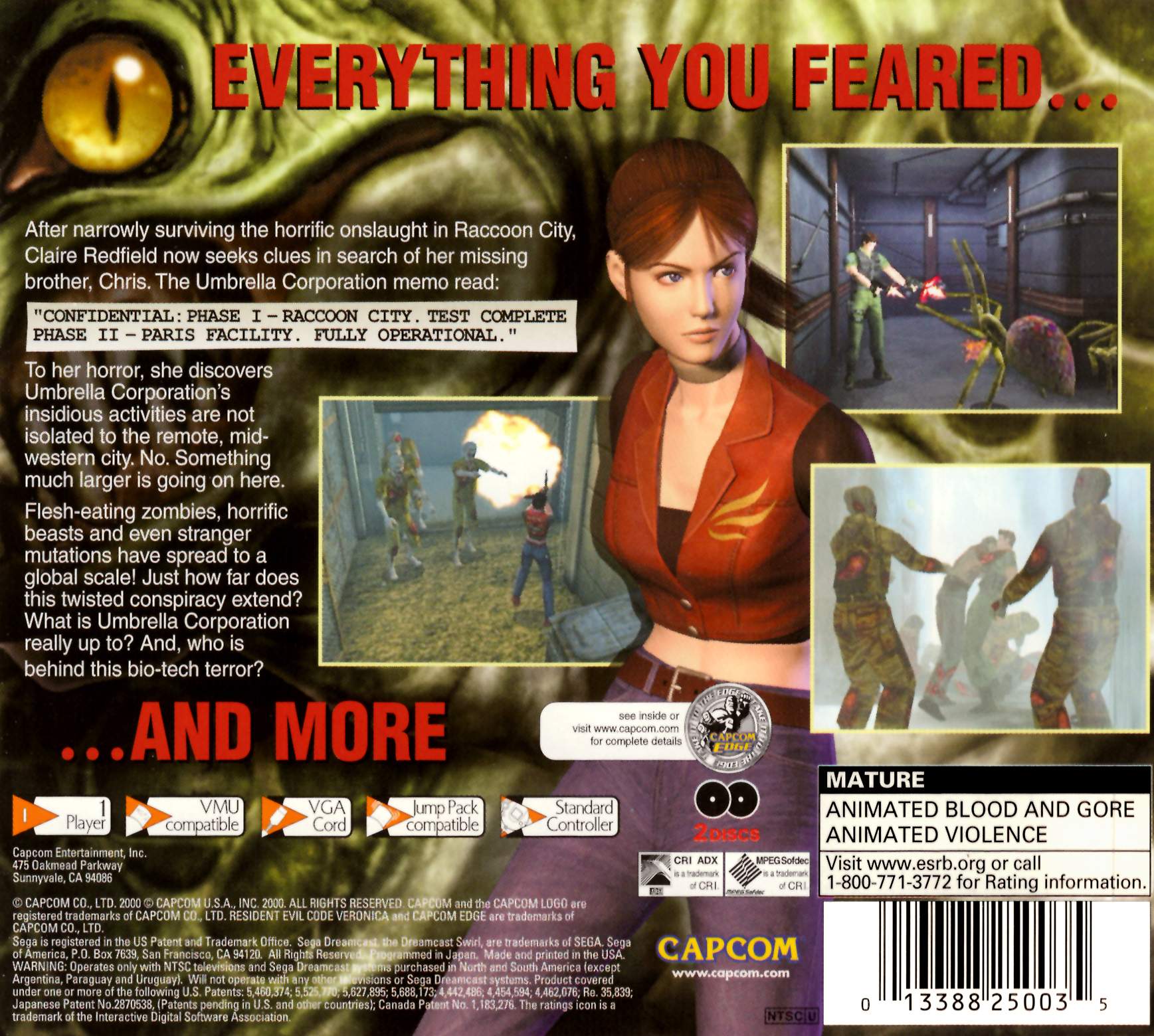 Resident Evil Code Veronica [2 Discs]