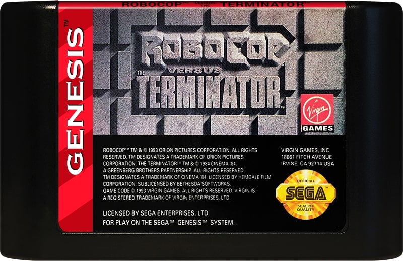Robocop vs The Terminator Genesis - Video Game - Used - CaveGamers - Image 3
