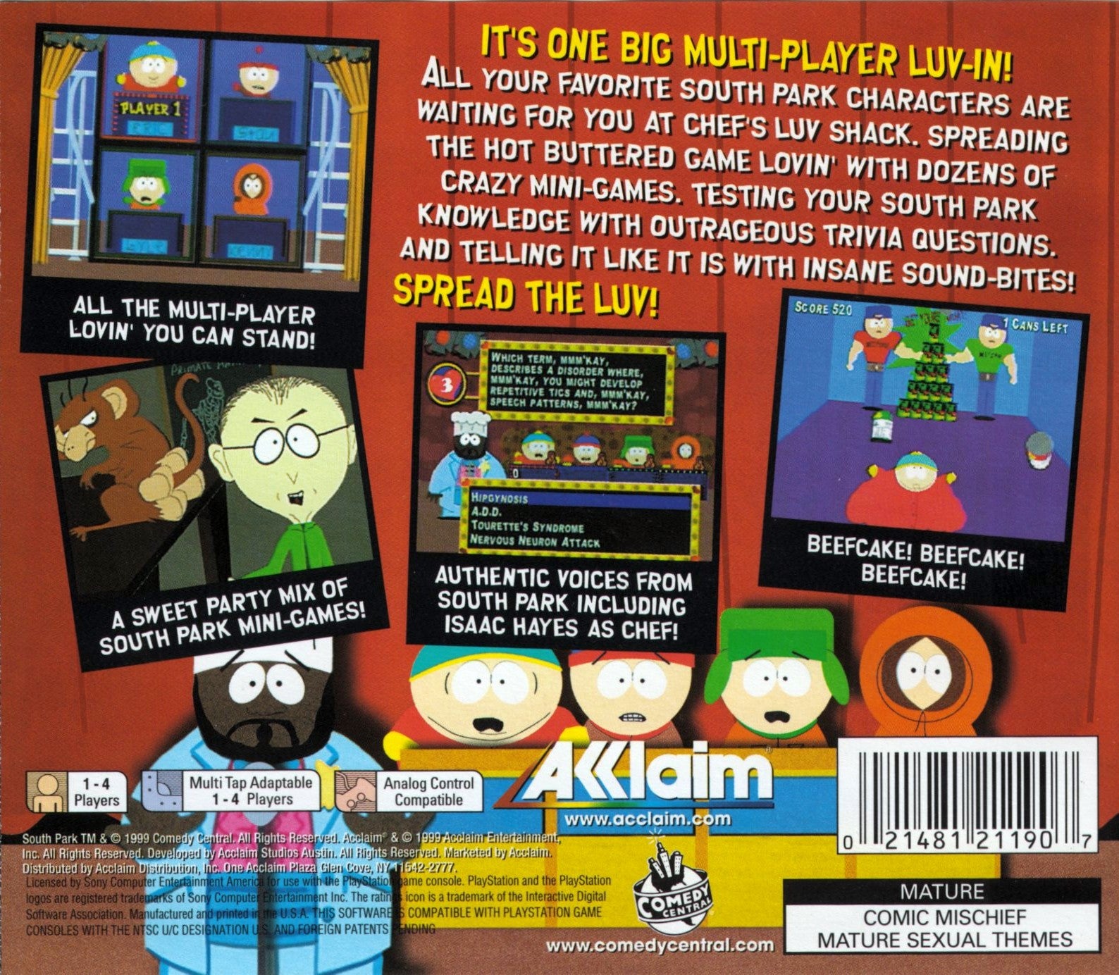 South Park Chef's Luv Shack Playstation - Video Game - Used - CaveGamers - Image 2