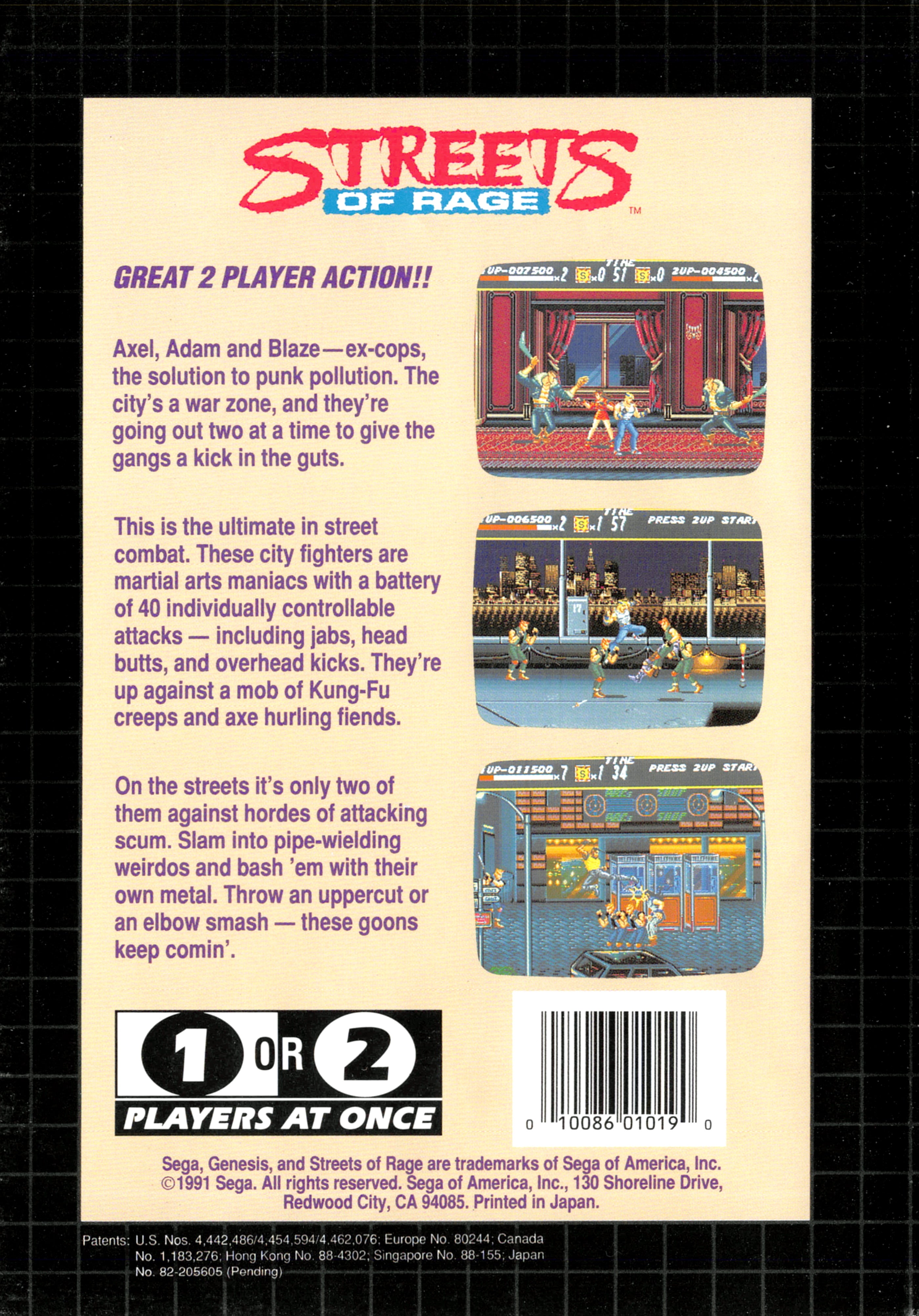 Streets of Rage Genesis - Video Game - Used - CaveGamers - Image 2