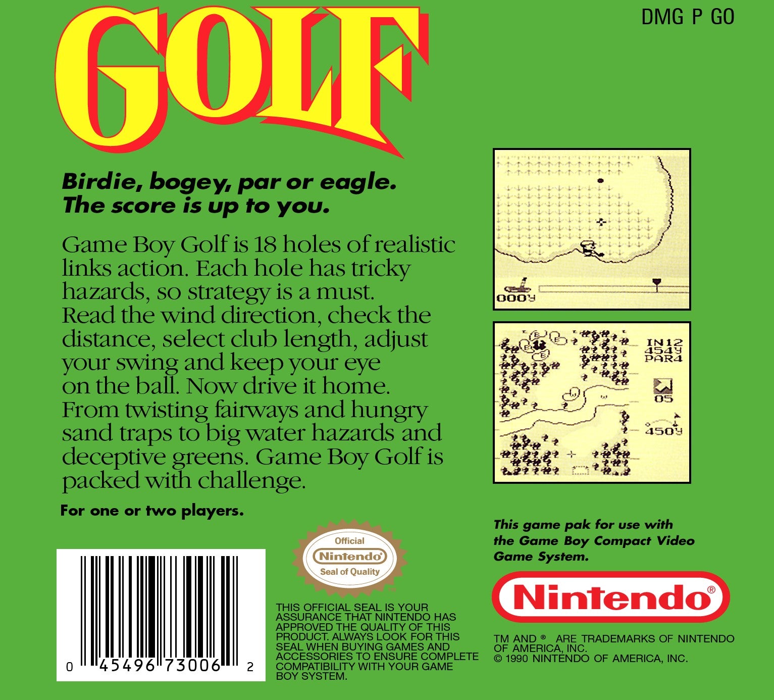 Golf Game Boy - Video Game - Used - CaveGamers - Image 2