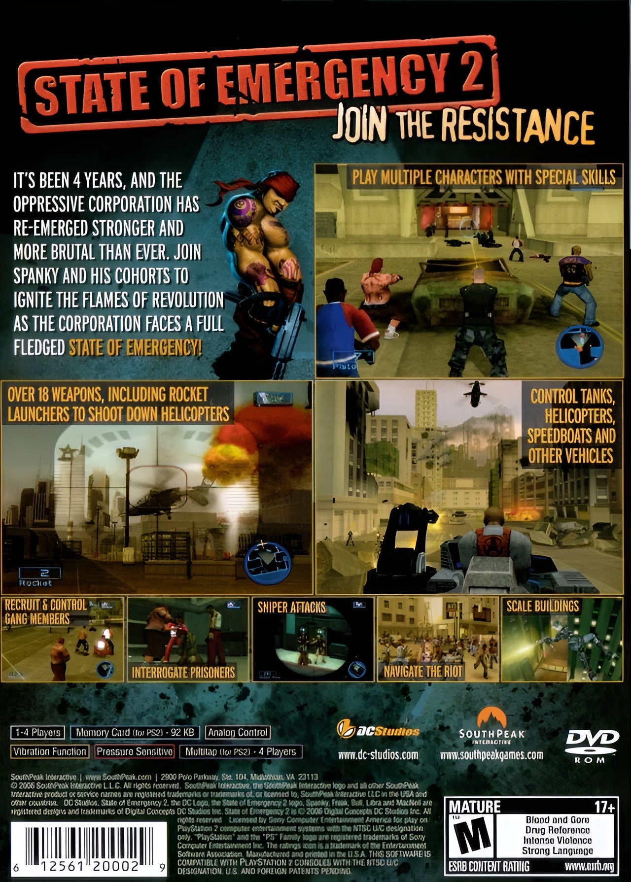 State of Emergency 2 PS2 - Video Game - Used - CaveGamers - Image 2