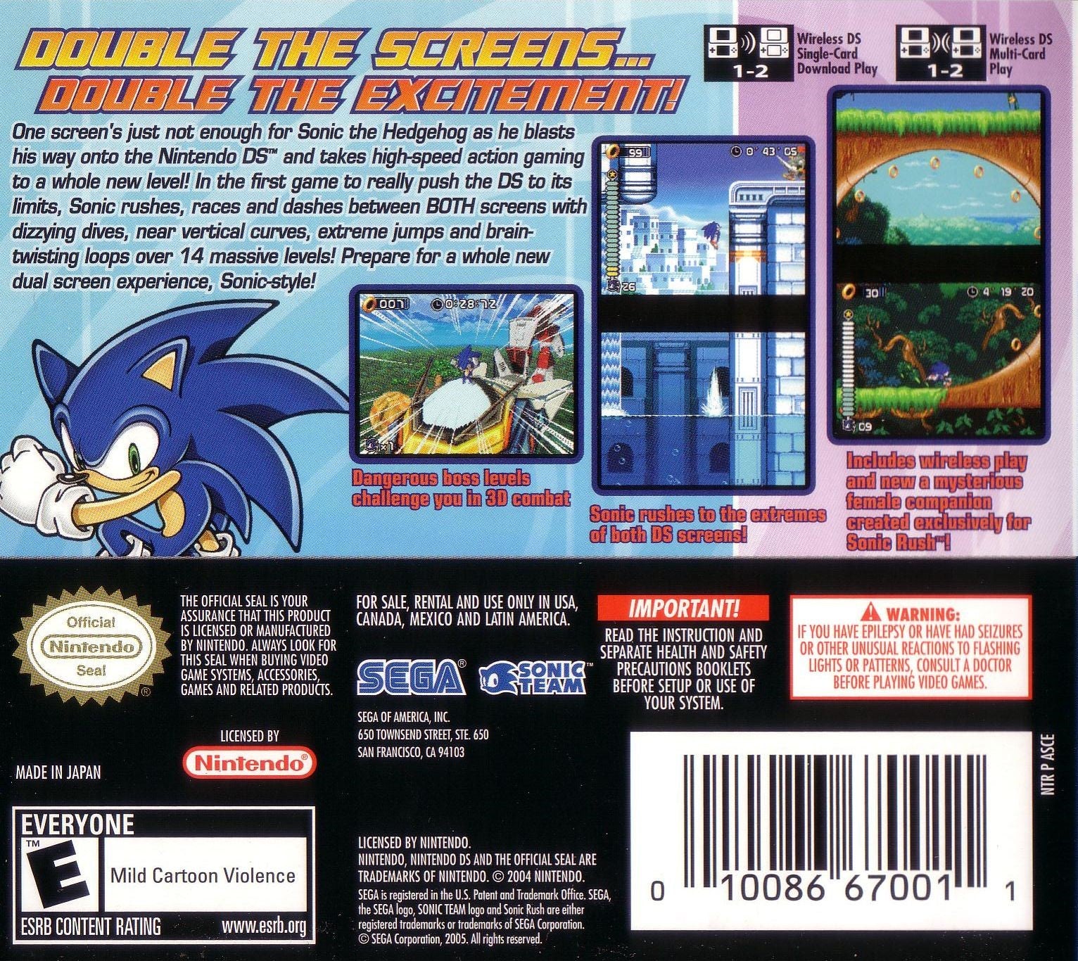 Sonic Rush DS - Video Game - Used - CaveGamers - Image 2
