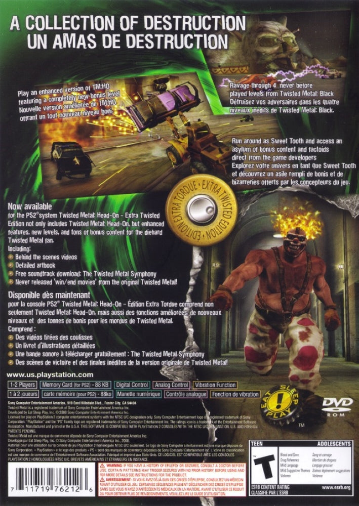 Twisted Metal Head On PS2 - Video Game - Used - CaveGamers - Image 2
