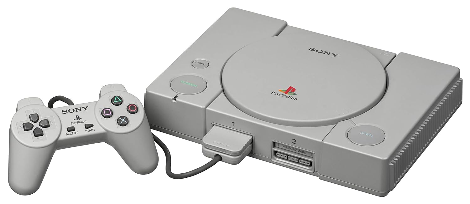 Original Playstation Console - Gray - Video Game System - Used - CaveGamers