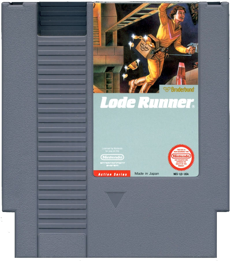 Lode Runner NES - Video Game - Used - CaveGamers - Image 3