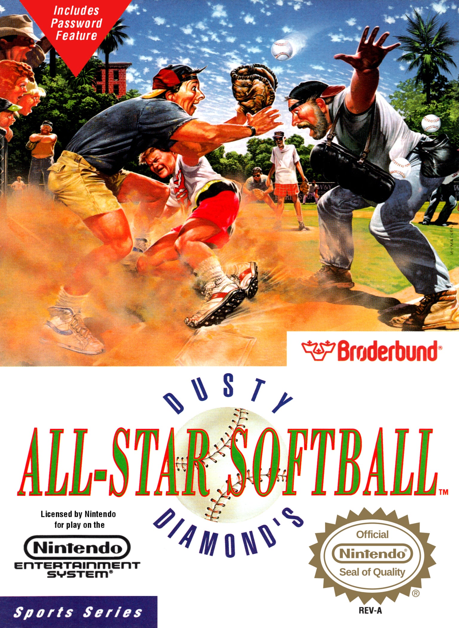 Dusty Diamond's All-Star Softball NES - Video Game - Used - CaveGamers