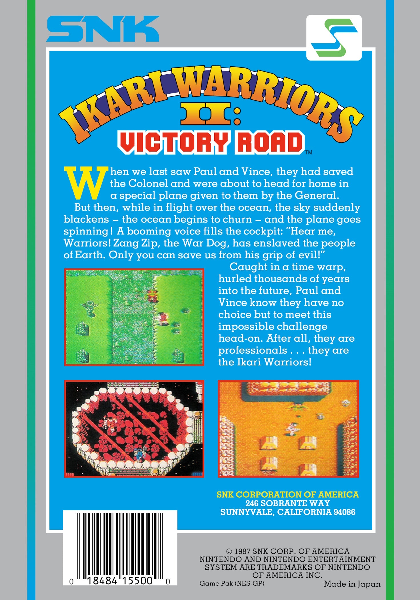 Ikari Warriors II NES - Video Game - Used - CaveGamers - Image 2