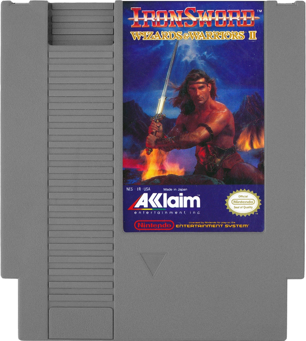 Iron Sword Wizards and Warriors II NES - Video Game - Used - CaveGamers - Image 3