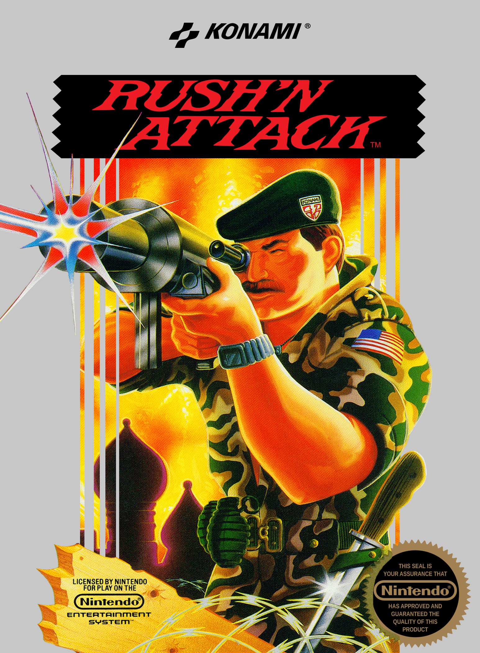 Rush'n Attack NES - Video Game - Used - CaveGamers
