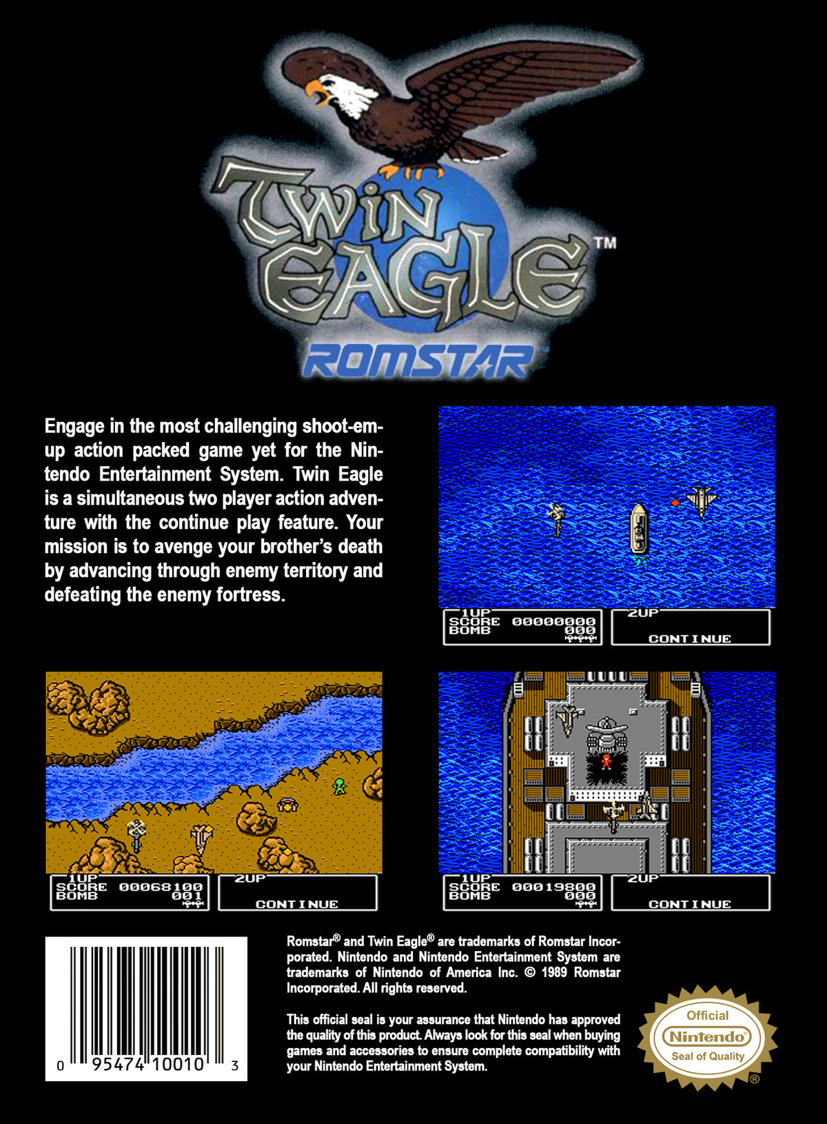 Twin Eagle NES - Video Game - Used - CaveGamers - Image 2
