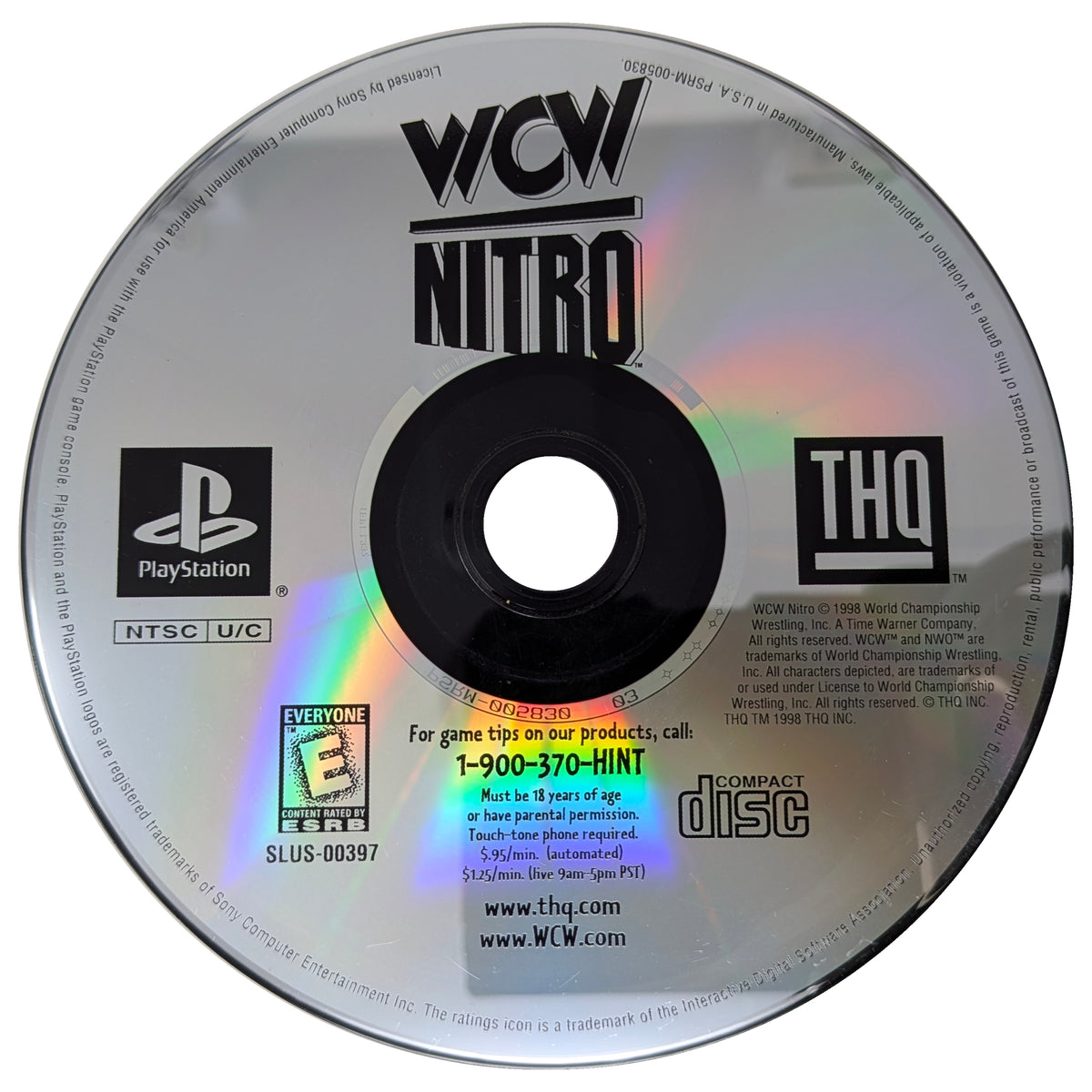 WCW Nitro Playstation - Video Game - Used - CaveGamers - Image 3