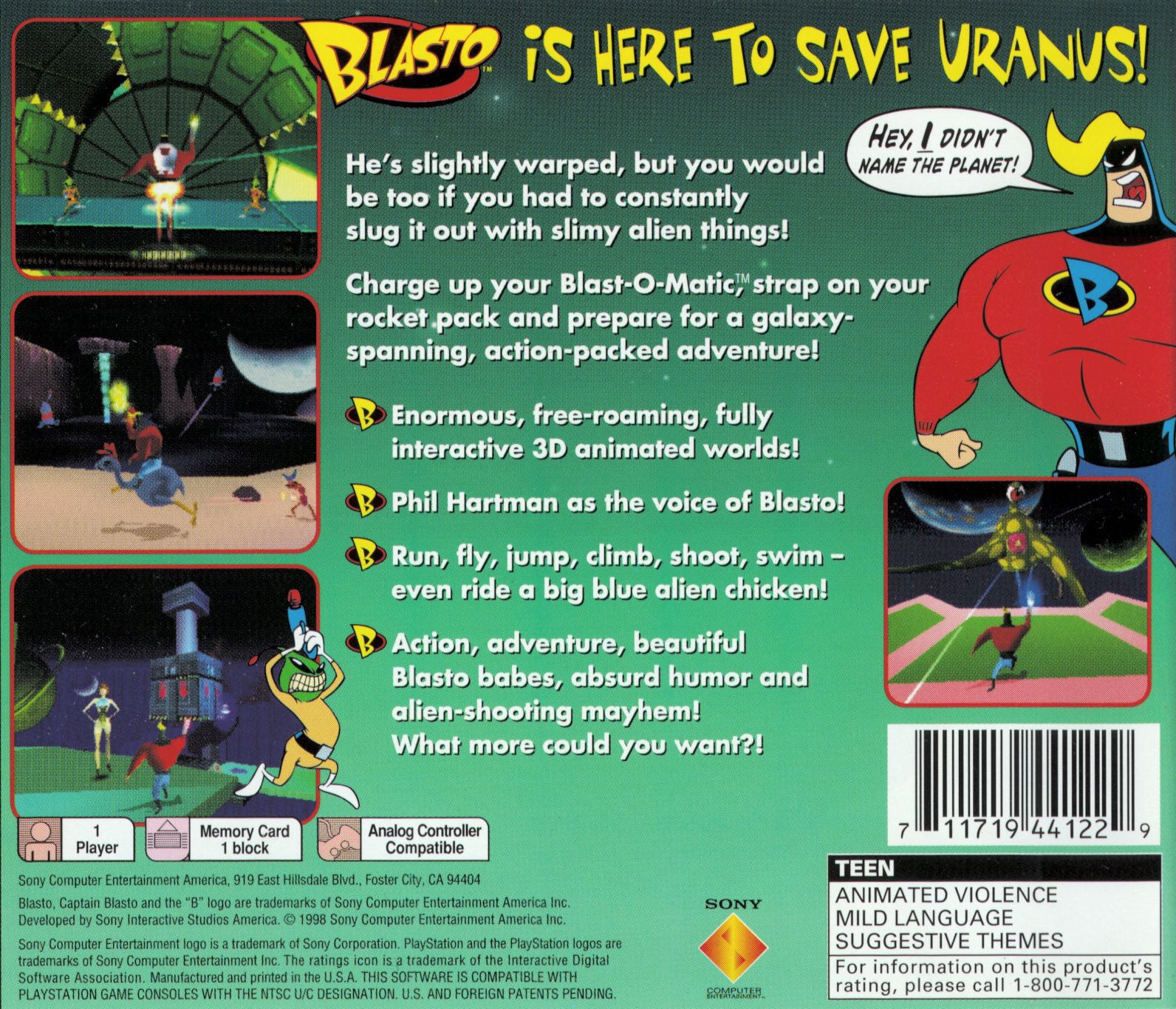 Blasto Playstation - Video Game - Used - CaveGamers - Image 2