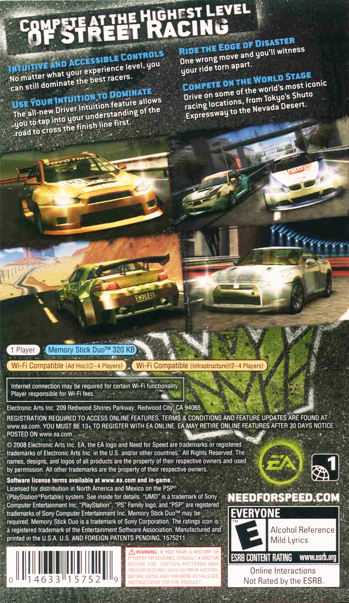 Need for Speed: ProStreet PSP - Video Game - Used - CaveGamers - Image 2