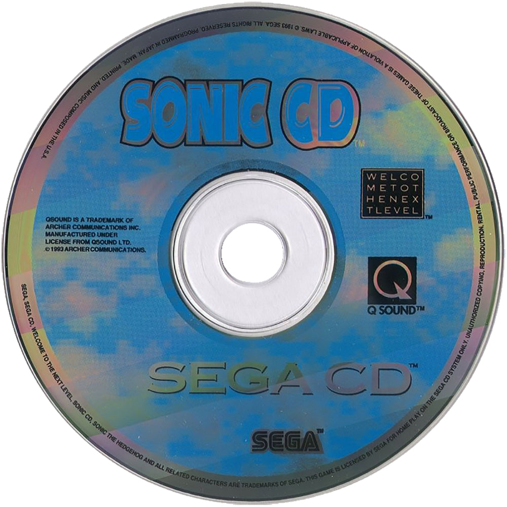 Sonic CD Sega CD - Video Game - Used - CaveGamers - Image 3