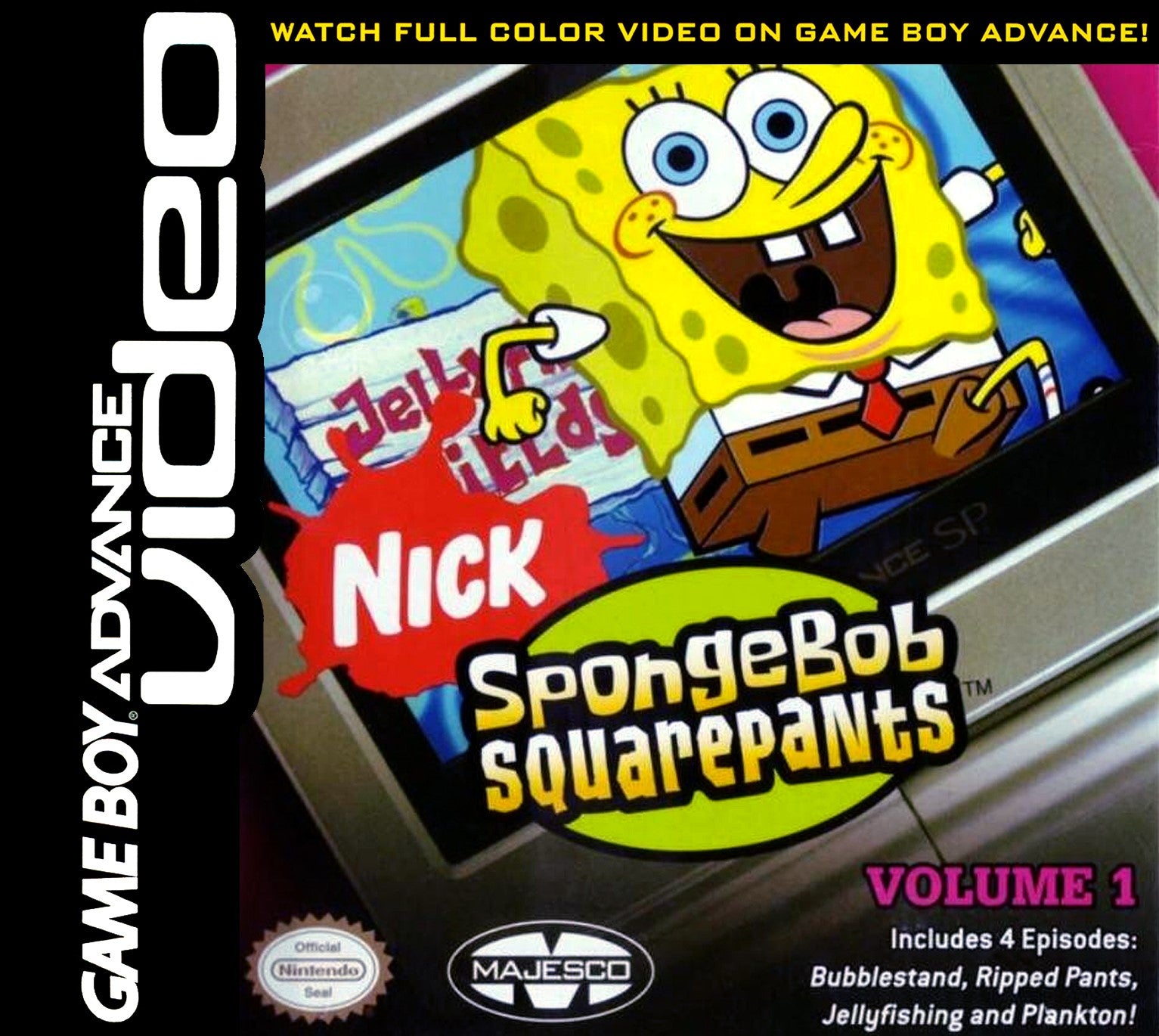 Video Volume 1 Spongebob Squarepants Game Boy Advance - Video Game - Used - CaveGamers
