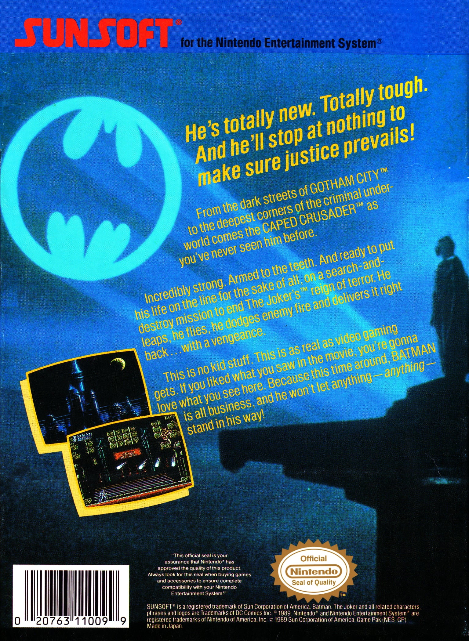 Batman The Video Game NES - Video Game - Used - CaveGamers - Image 2