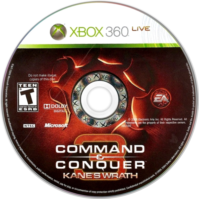 Command & Conquer 3 Kane's Wrath Xbox 360 - Video Game - Used - CaveGamers - Image 3