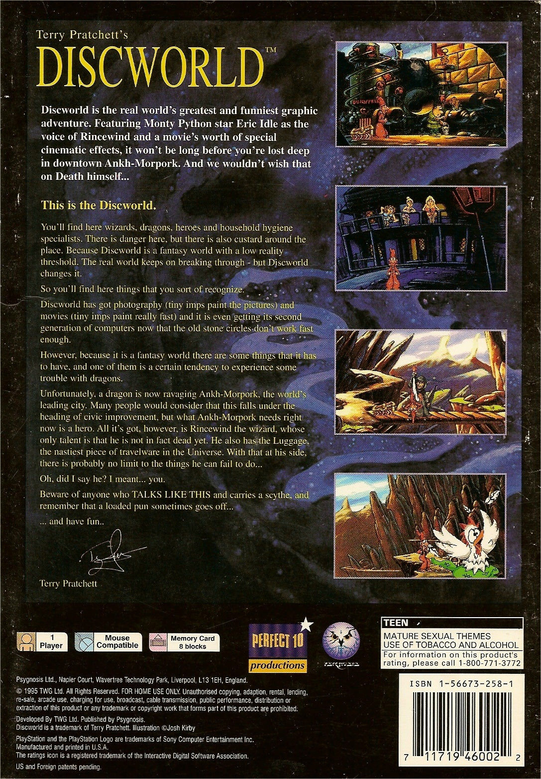 DiscWorld Playstation - Video Game - Used - CaveGamers - Image 2