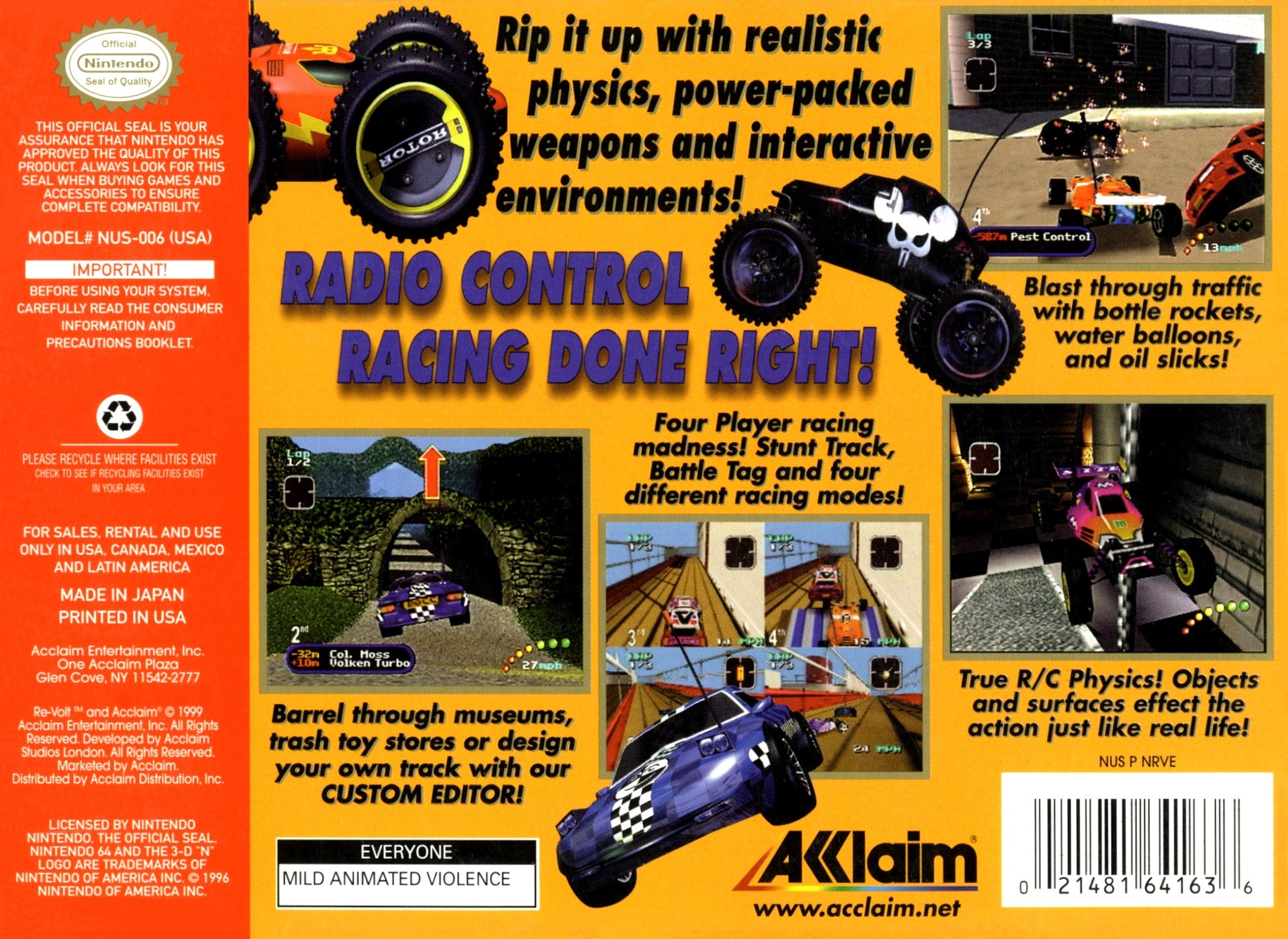Re-Volt N64 - Video Game - Used - CaveGamers - Image 2