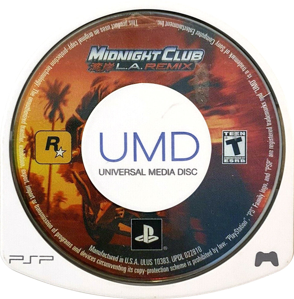 Midnight Club LA Remix PSP - Video Game - Used - CaveGamers - Image 3