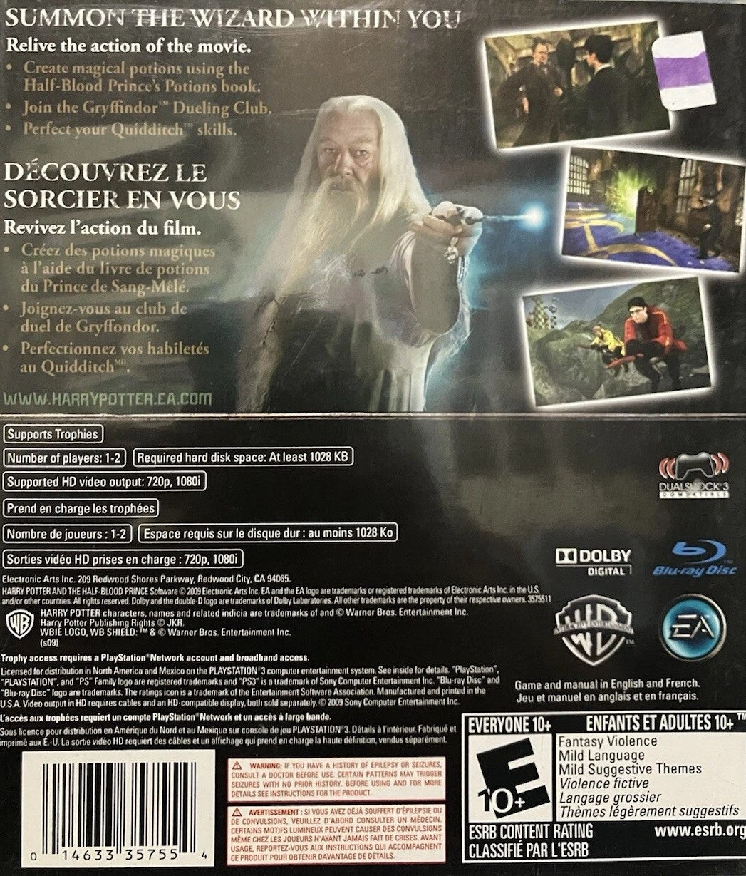Harry Potter and the Half-Blood Prince PS3 - Video Game - Used - CaveGamers - Image 2