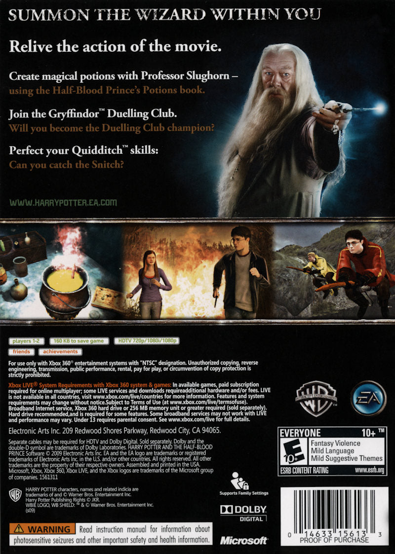 Harry Potter and the Half-Blood Prince Xbox 360 - Video Game - Used - CaveGamers - Image 2