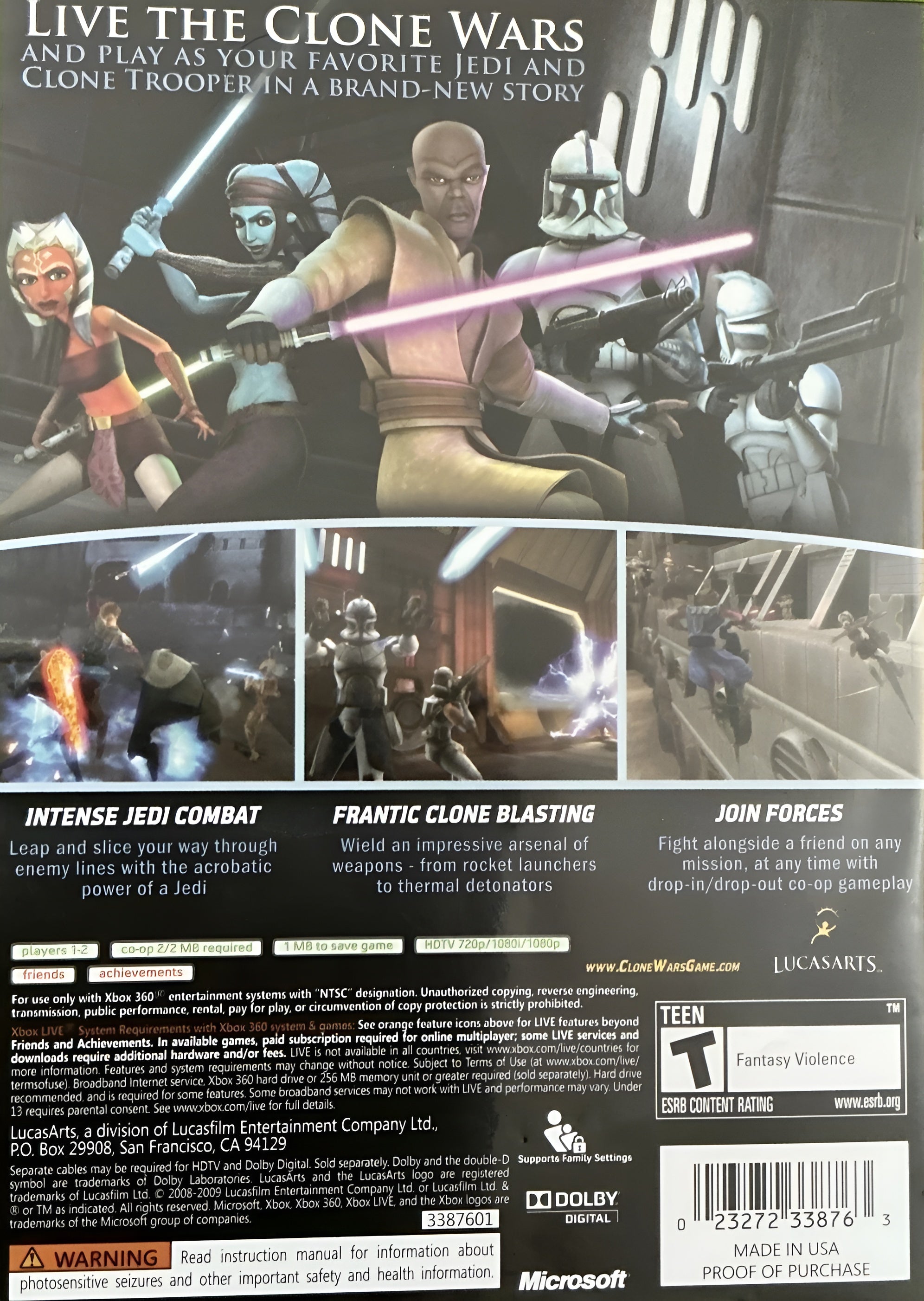 Star Wars Clone Wars: Republic Heroes Xbox 360 - Video Game - Used - CaveGamers - Image 2