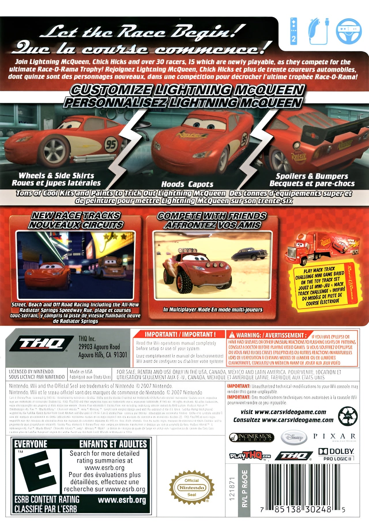 Cars Race-O-Rama Wii - Video Game - Used - CaveGamers - Image 2