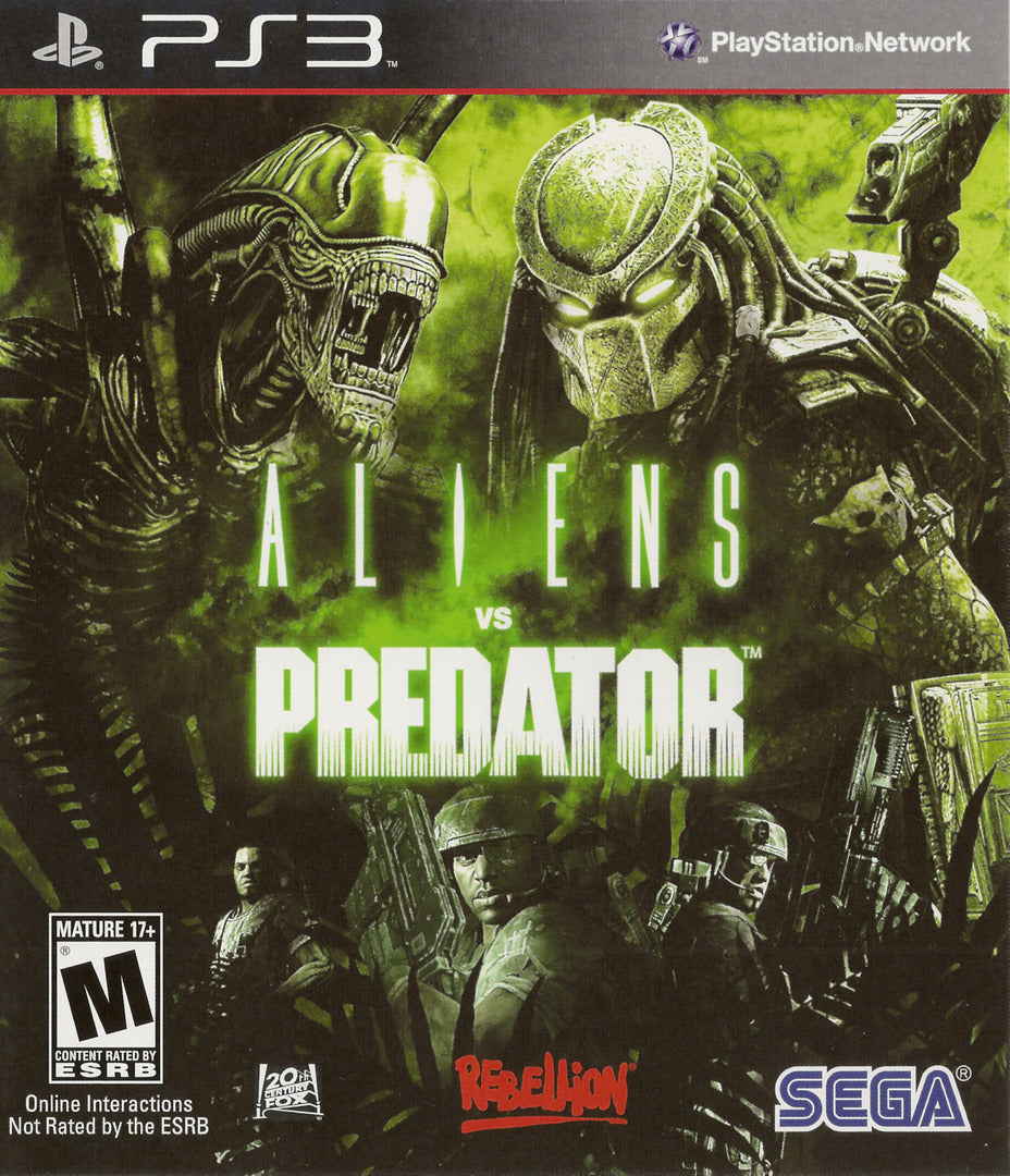 Aliens vs. Predator PS3 - Video Game - Used - CaveGamers
