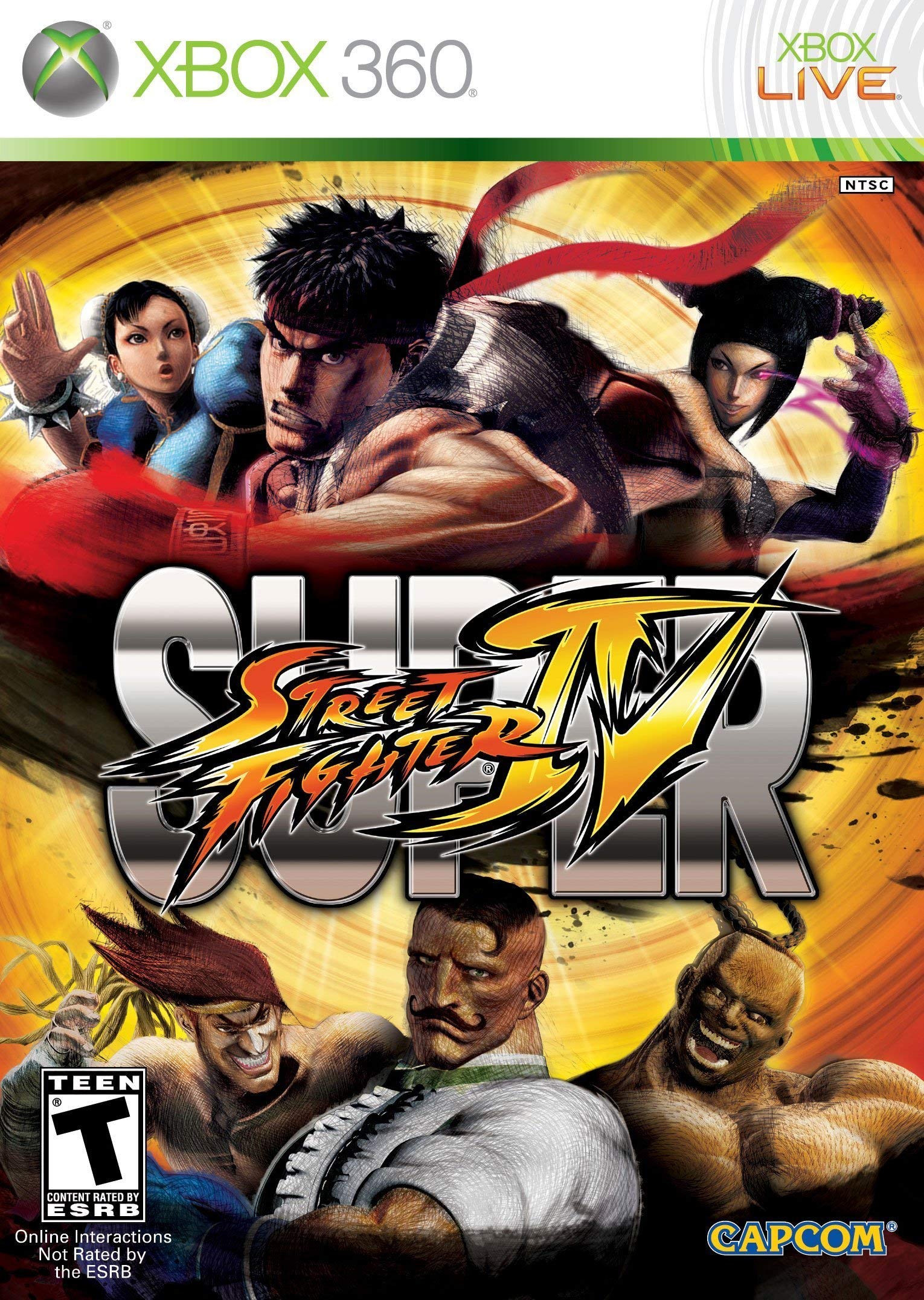 Super Street Fighter IV Xbox 360 - Video Game - Used - CaveGamers