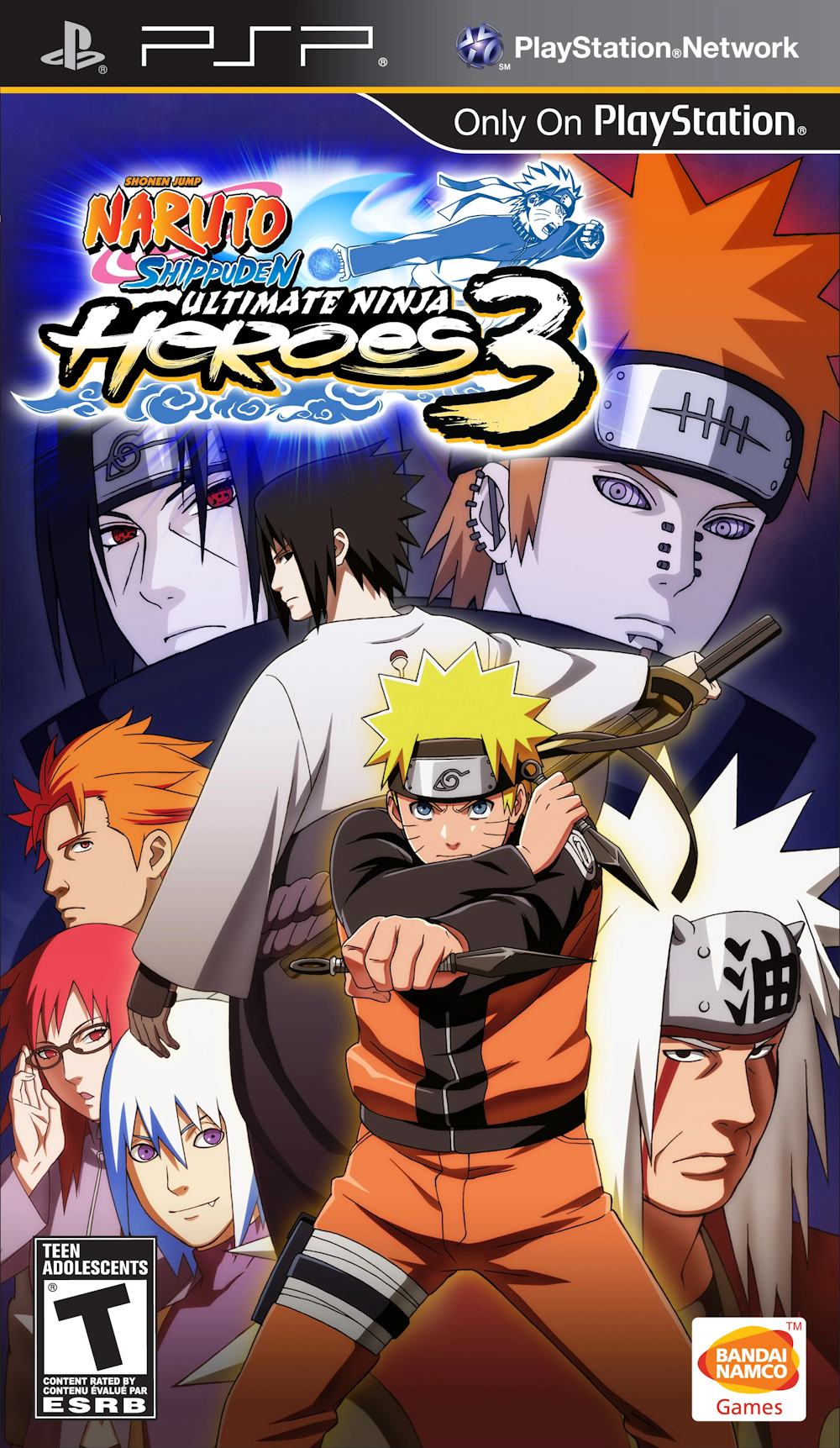 Naruto Shippuden: Ultimate Ninja Heroes 3 PSP - Video Game - Used - CaveGamers