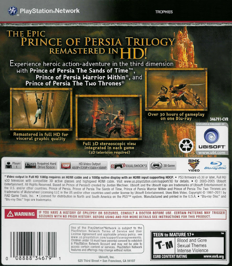 Prince of Persia Classic Trilogy HD PS3 - Video Game - Used - CaveGamers - Image 2