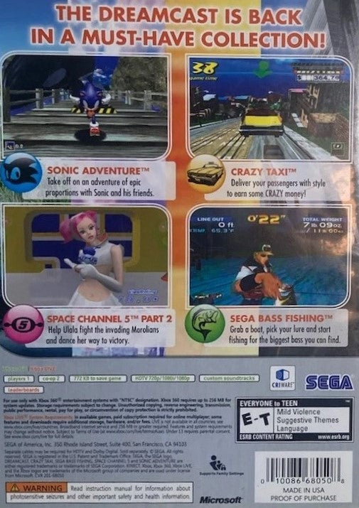 Dreamcast Collection Xbox 360 - Video Game - Used - CaveGamers - Image 2