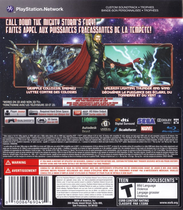 Thor: God of Thunder PS3 - Video Game - Used - CaveGamers - Image 2