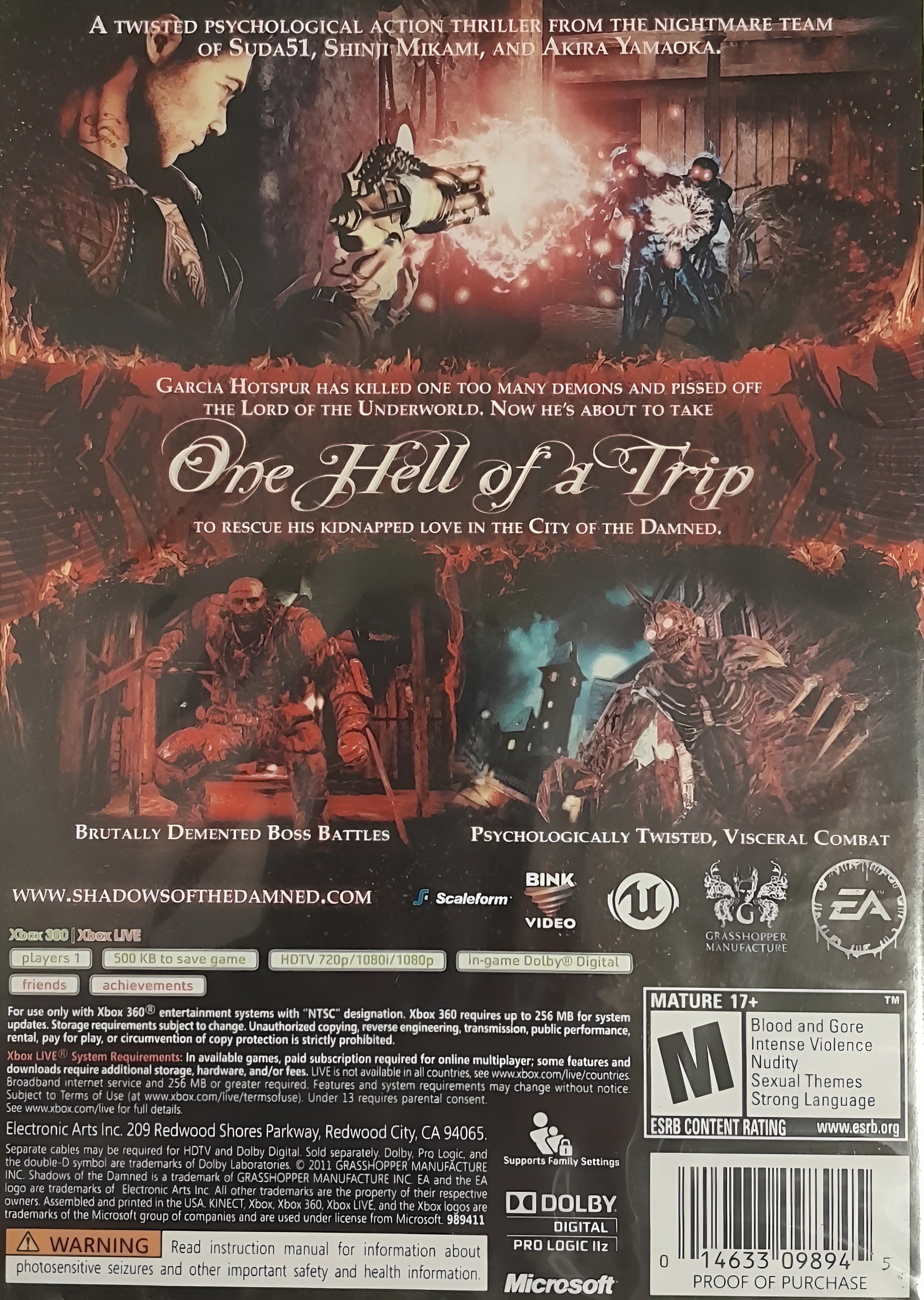 Shadows of the Damned Xbox 360 - Video Game - Used - CaveGamers - Image 2