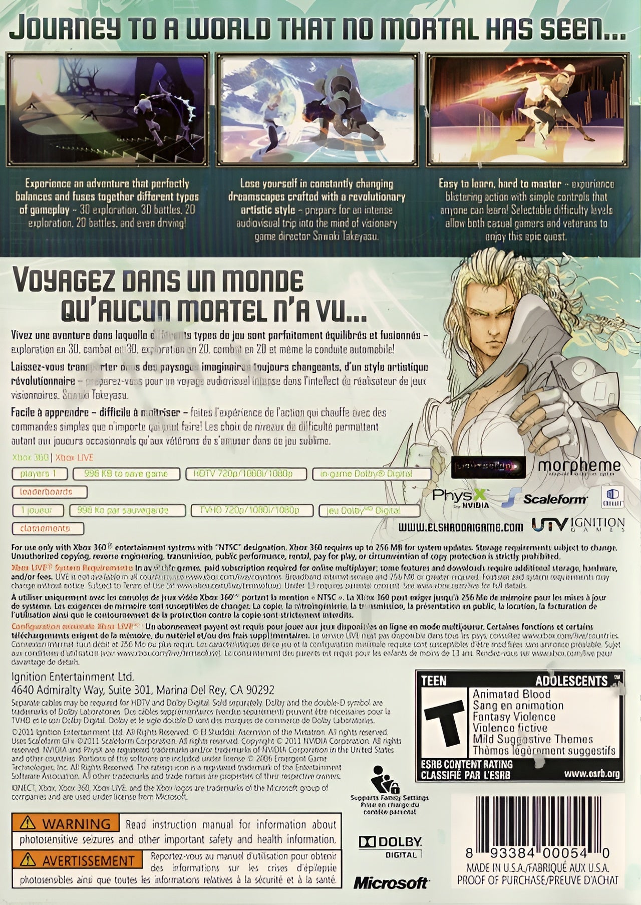 El Shaddai: Ascension of the Metatron Xbox 360 - Video Game - Used - CaveGamers - Image 2