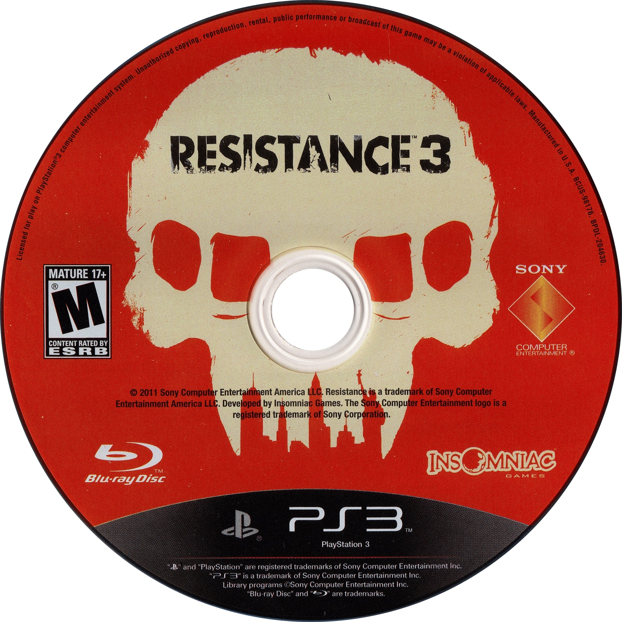 Resistance 3 PS3 - Video Game - Used - CaveGamers - Image 3