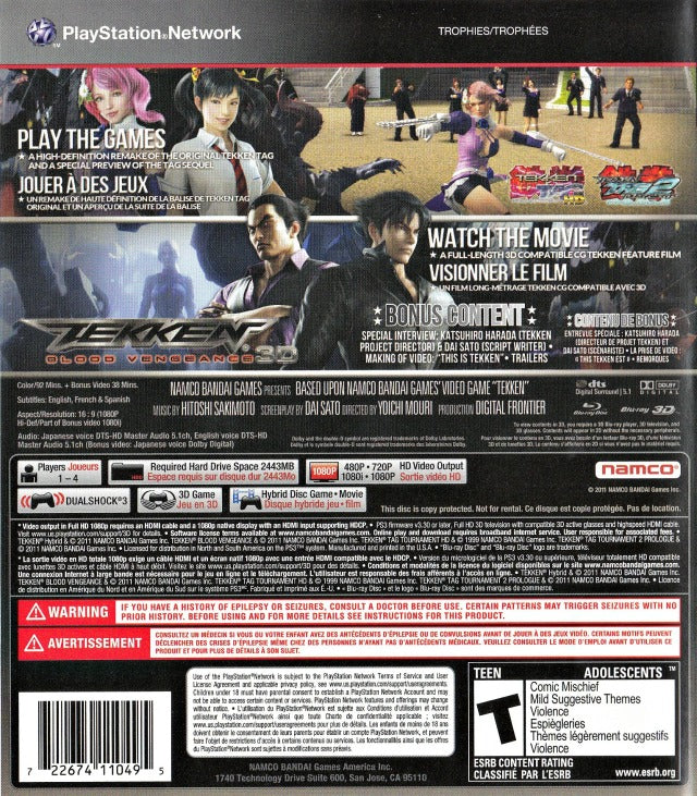 Tekken Hybrid PS3 - Video Game - Used - CaveGamers - Image 2