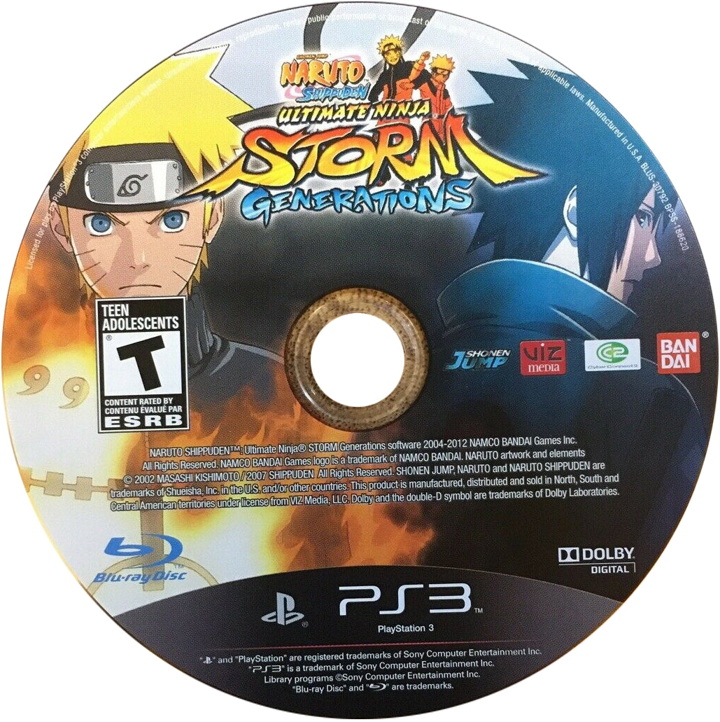 Naruto Shippuden Ultimate Ninja Storm Generations PS3 - Video Game - Used - CaveGamers - Image 2